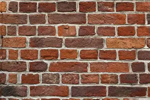 Deserted Construction Site Image Prints: Old brick wall texture background
