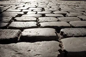 Symbolic Transportation Image Prints: Old Cobblestone