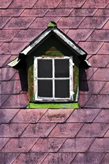 Deserted House Architecture Prints: Old dormer window