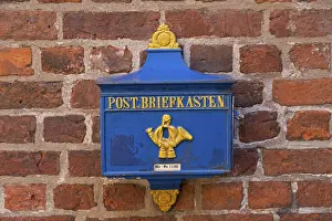 Symmetrical Brick Building Prints: Old mailbox, BottcherstraBe