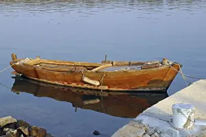 No People On A Boat Prints: Old rowing boat