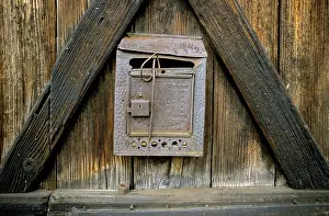 Old Post Box Prints: Old rusty letterbox
