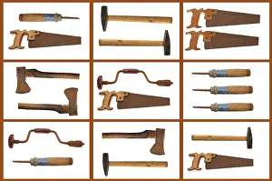 Digital Composing Studio Shot Prints: Old tools, collage