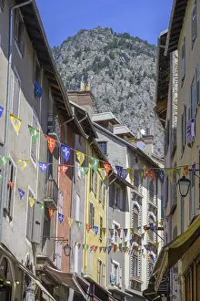 Empty European Cities Prints: In the old town centre of Briancon
