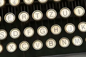 Close Up Typewriter Prints: Old typewriter