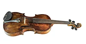 String Instrument Music Prints: Old violin
