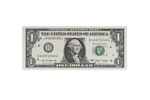 US Dollar Note Prints: One-dollar-bill
