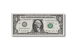 US Dollar Note Prints: One-dollar-bill