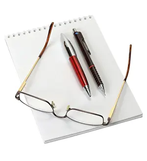 Empty Workspace Photo Prints: Open a blank worksheet notebook