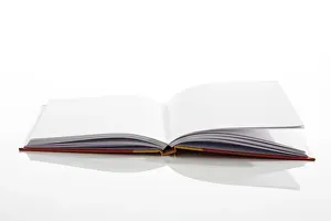 Studio Cut Out Images Prints: Open book, scribbling pad