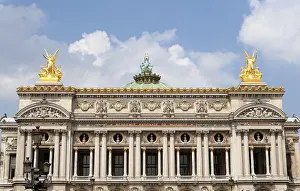 Seine River Waterfront Scene Prints: The Opera Garnier in Paris