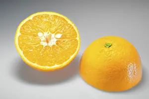 Balanced Diet Vitamins Prints: Two orange halves