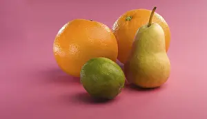 Fresh Citrus Fruits Prints: Oranges, pear, lime