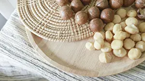 Healthy Food Concept Prints: Organic Macadamia nut