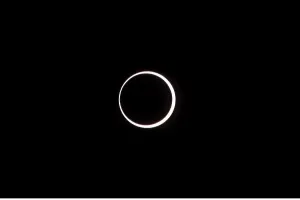 Annular Solar Eclipse Print from Space, May 20th 2012
