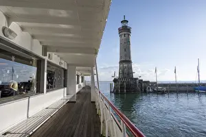 Historic German City Centre Prints: Outside deck of a passenger ship