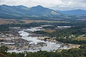 Prints of Overlook over the Ogoolle River, Unesco world heritage sight Lope national park, Gabon Gabon Prints: Overlook over the Ogoolle River Print, Lope National Park, Gabon