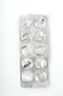 Health Remedy Packaging Prints: Empty pack of tablets, pill packaging