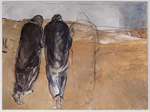 Print of Painting Emmaus by Janet Brooks Gerloff 1992