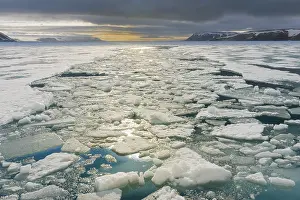 Svalbard Archipelago Prints: Palanderbukta Bay, Pack ice pattern