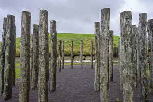 UNESCO World Heritage Site Ireland Prints: Palisades at the Knowth megalithic complex