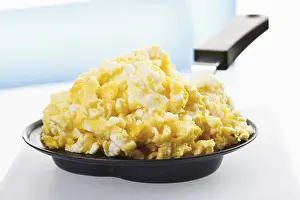 Framed Print : Pan with Scrambled Eggs Print Framed Print : Pan with Scrambled Eggs Print