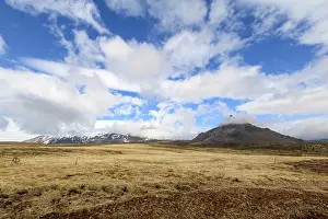 Snaefellsnes National Park Prints: Panoramic view of mountainous Hellnar