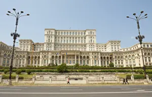 Parliament Prints: Print of the Palace of Parliament, Bucharest, Romania