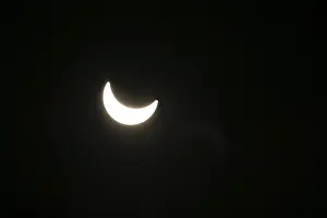 Central Europe Night Shot Prints: Partial eclipse, 20.3.2015, Central Europe