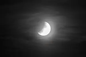 Southern Germany Astronomy Prints: Partial lunar eclipse on 16.07