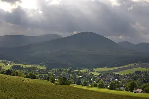 Lower Austria Panorama Prints: Partial view of Hernstein, Triestingtal valley