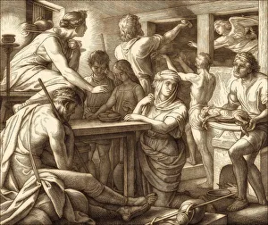 Historical Biblical Scenes Prints: The Passover and Death of the Firstborn