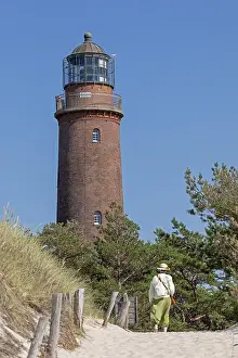Lighthouse Germany Prints: Path from the beach to the lighthouse