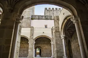 Alentejo Portugal Prints: The Patio inside of the Castelo