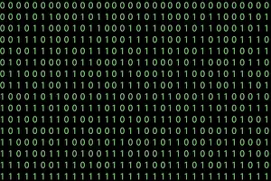 Dark Background Design Prints: Pattern with binary code on dark background