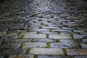 Mosaic Background Prints: Pattern of a cobblestones that can be used as background or overlay