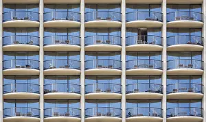 Door Prints: Hotel Room Balcony Pattern Print