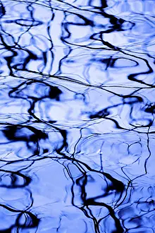 Reflections On Water Prints: Patterns reflected on a water surface
