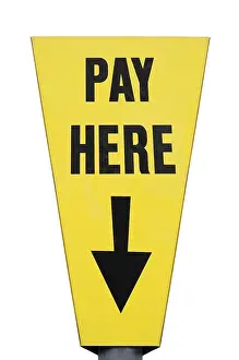 Directional Arrow Prints: Pay here, sign