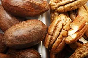 Nutrition Facts Pecans Prints: Pecan nuts and kernels
