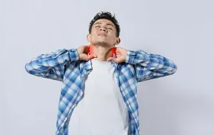 Medical Care Services Prints: People with shoulder and neck problems
