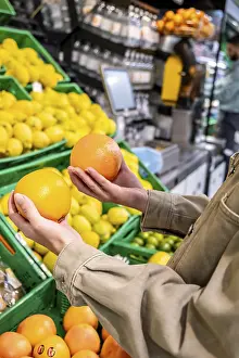 Healthy Food Choices Prints: Person's hands holding