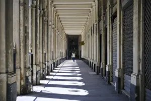 Framed Print : Historic Colonnade Print with Dramatic Sunlight Framed Print : Historic Colonnade Print with Dramatic Sunlight