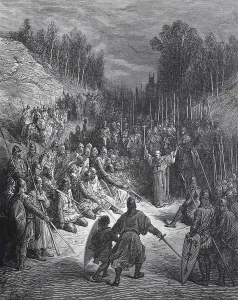 Peter the Hermit Preaching the First Crusade Print, 1880