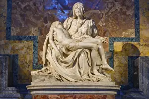 Prints of Pieta, a sculpture by Michelangelo, in St. Peter's Basilica, Vatican City Pieta, a sculpture by Michelangelo, in St. Peter's Basilica, Vatican City Vatican City Prints: Michelangelo's Pieta Print from St. Peter's Basilica