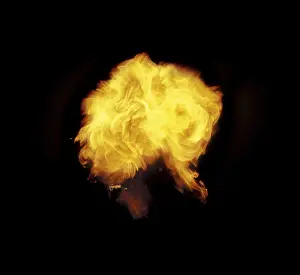 Fire Eater Performance Prints: Pillar of fire from a fire-eater