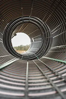 Deserted Industrial Landscape Prints: Pipes rolled up