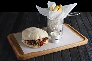 Pita Bread Prints: Pita bread with fried stuffing