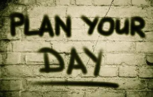 Motivational Image Prints: Plan Your Life Concept