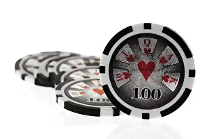 Cutout Image Prints: Poker chips